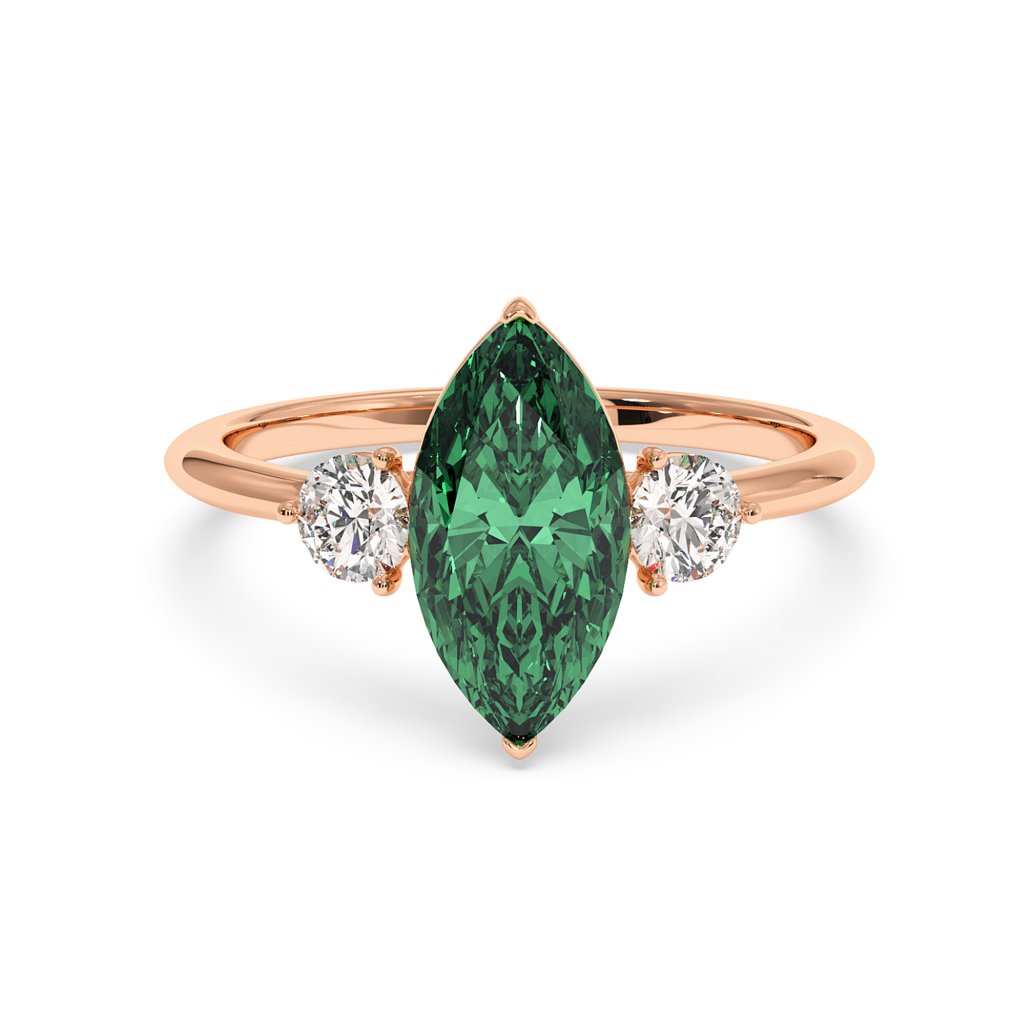 18K Rose Gold Aida Engagement Ring