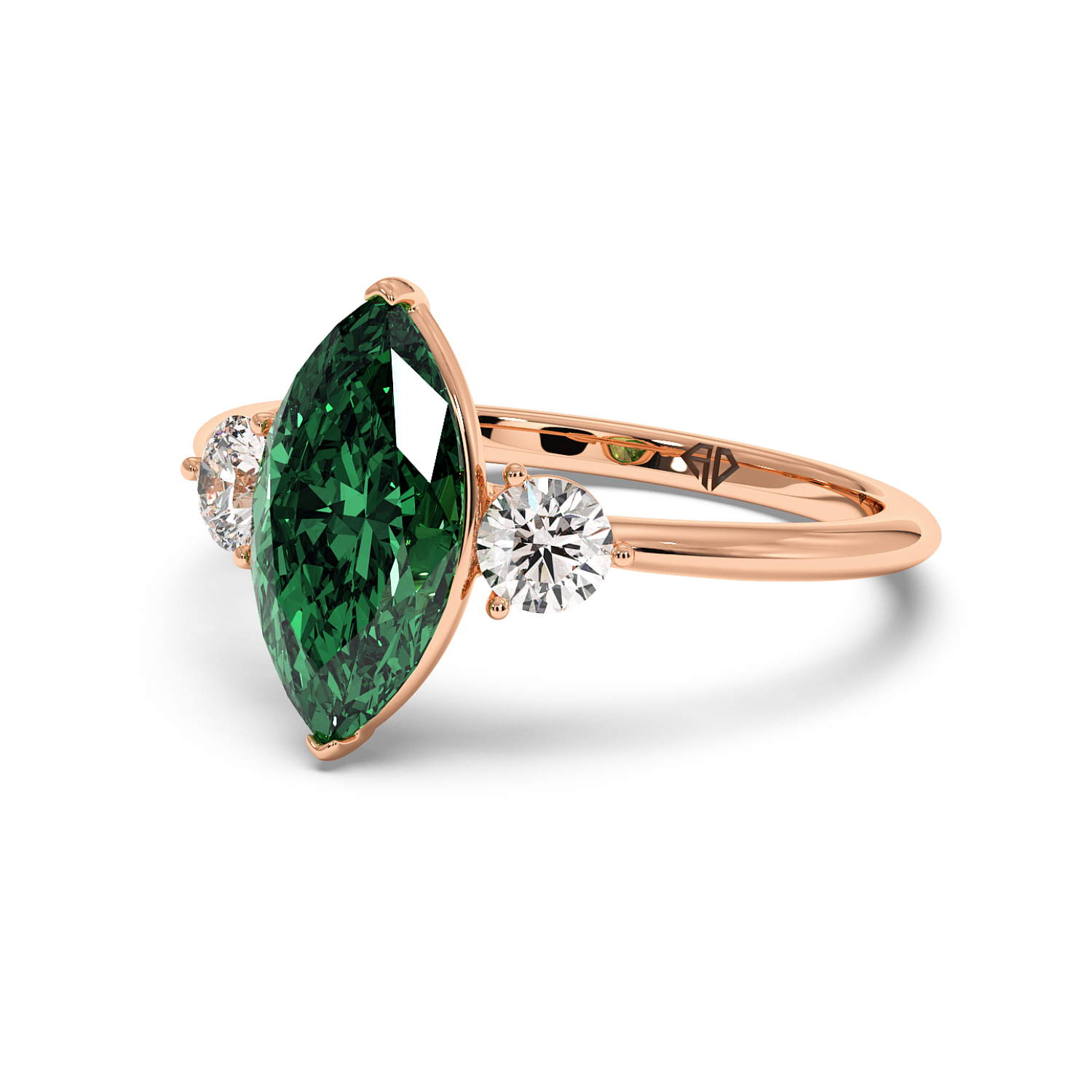 18K Rose Gold Aida Engagement Ring