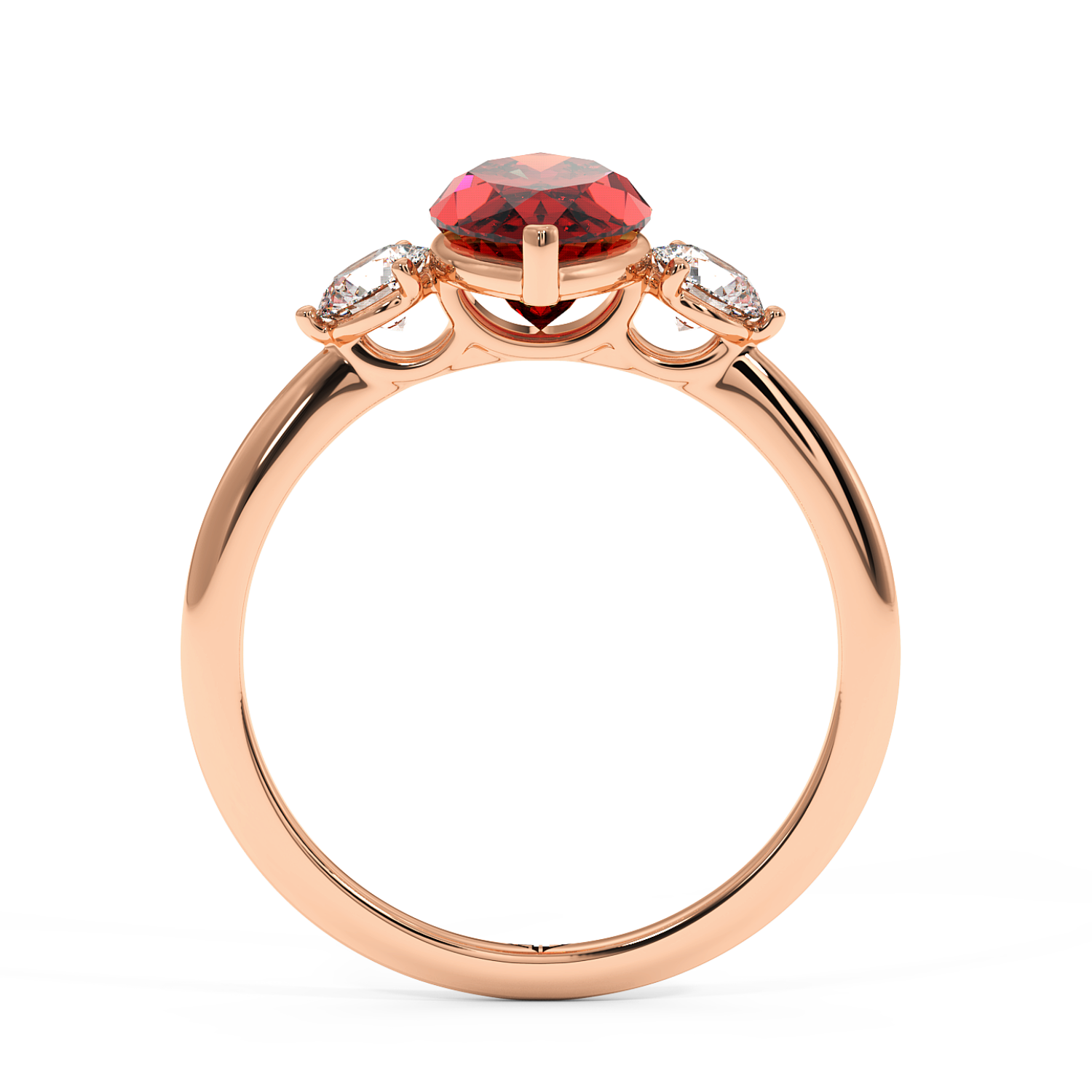 18K Rose Gold Aida Engagement Ring