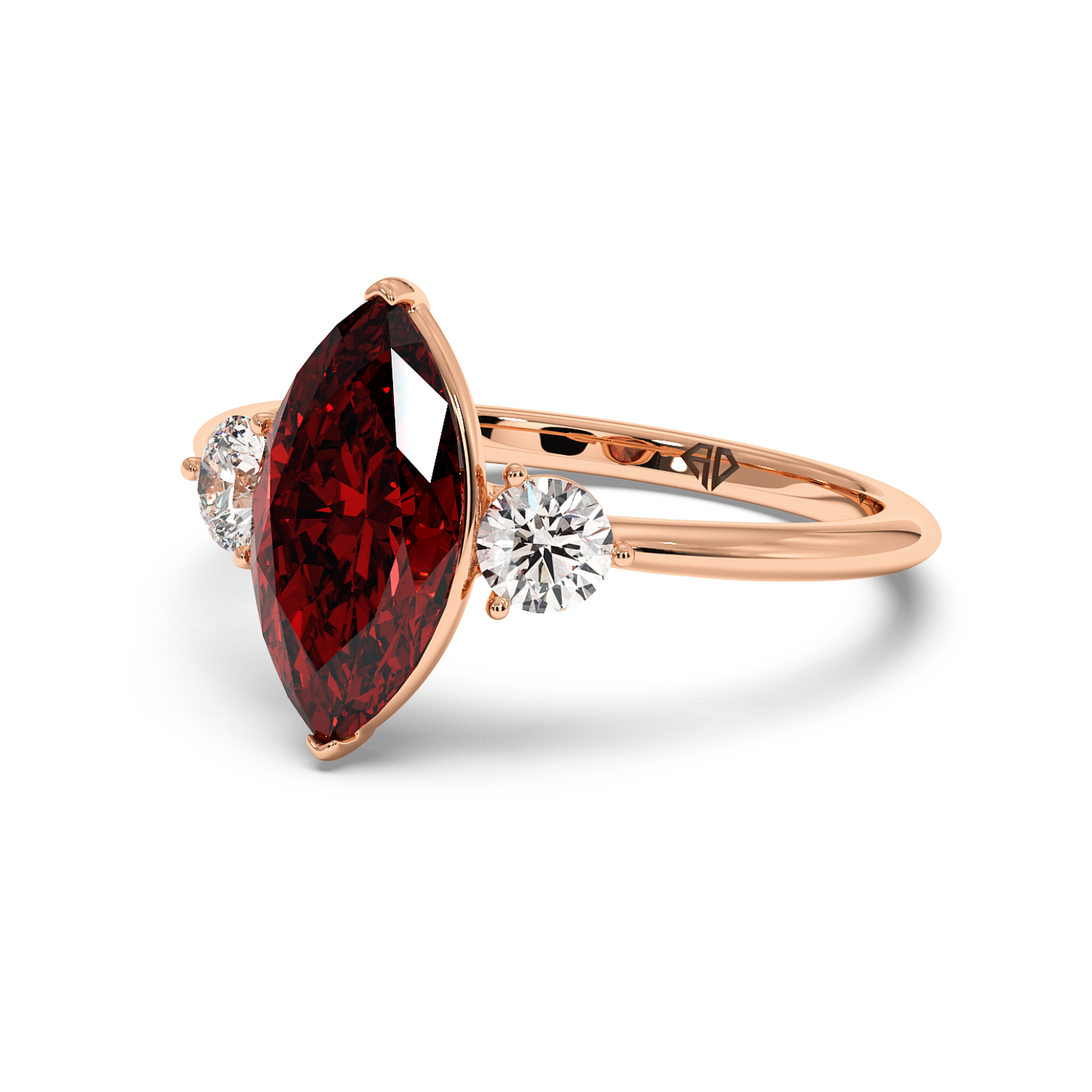 18K Rose Gold Aida Engagement Ring