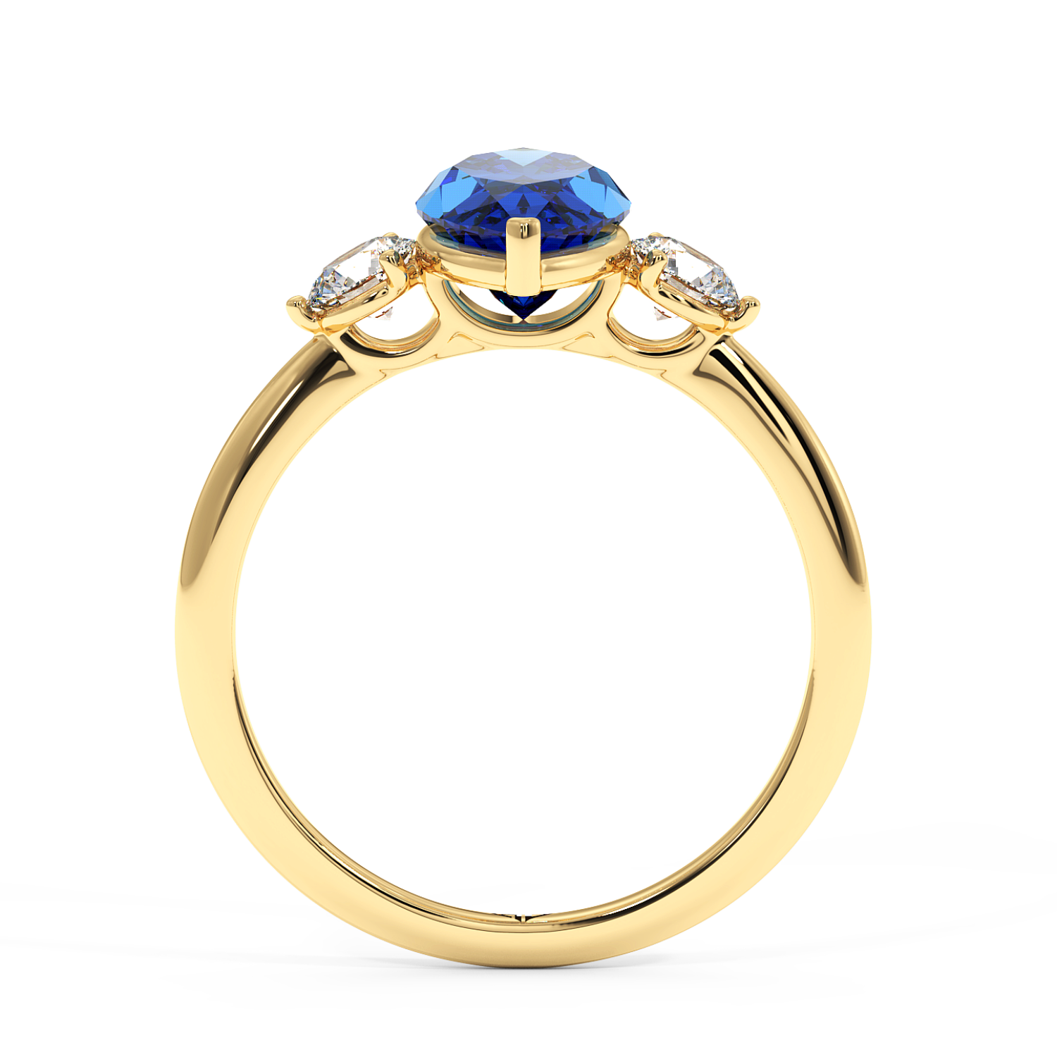 18K Yellow Gold Aida Engagement Ring