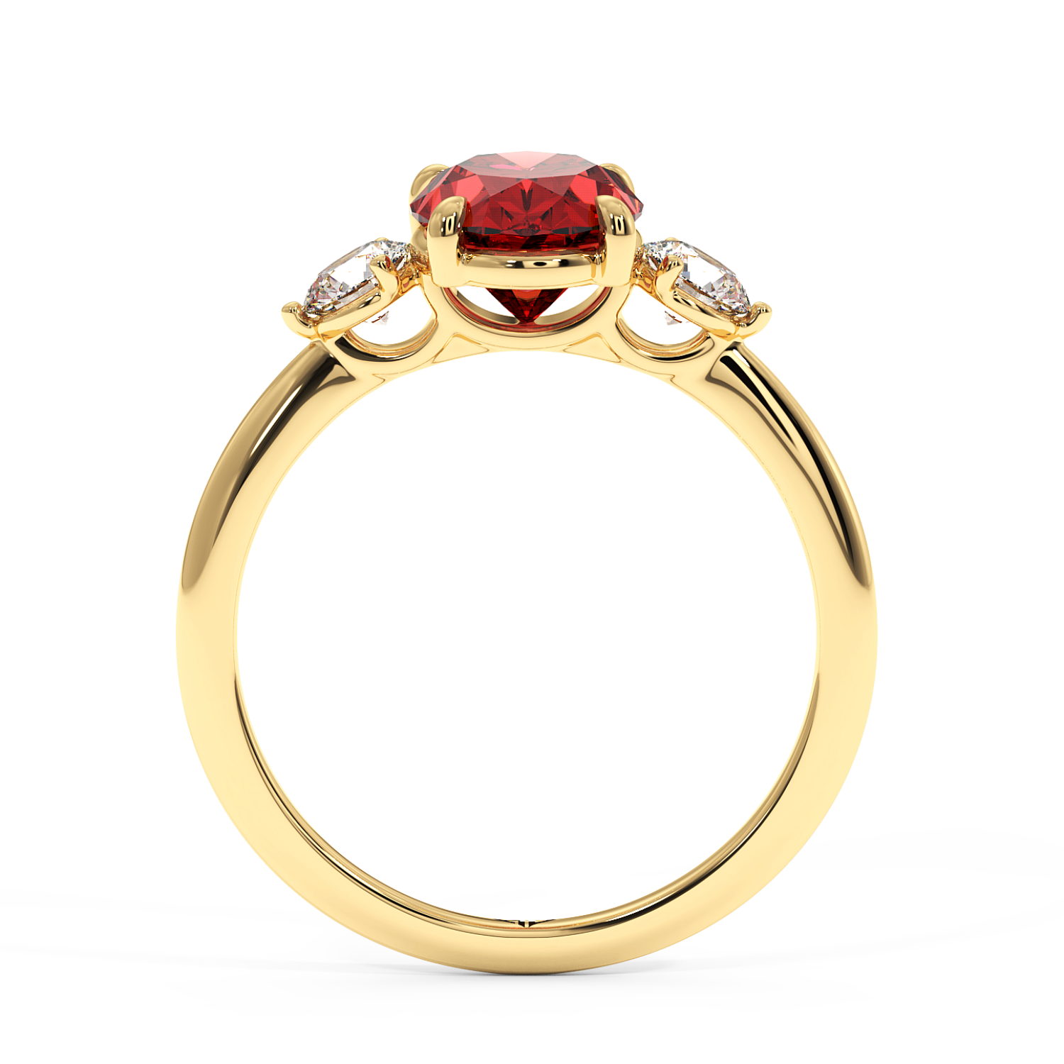 18K Yellow Gold Aida Engagement Ring