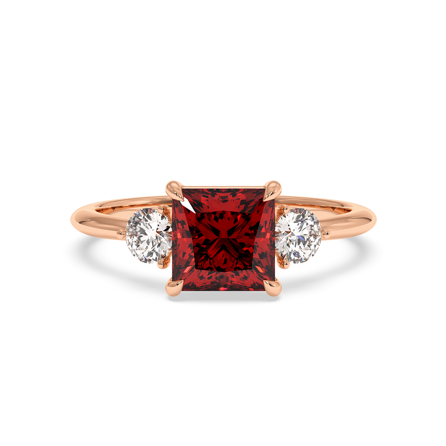 18K Rose Gold Aida Engagement Ring