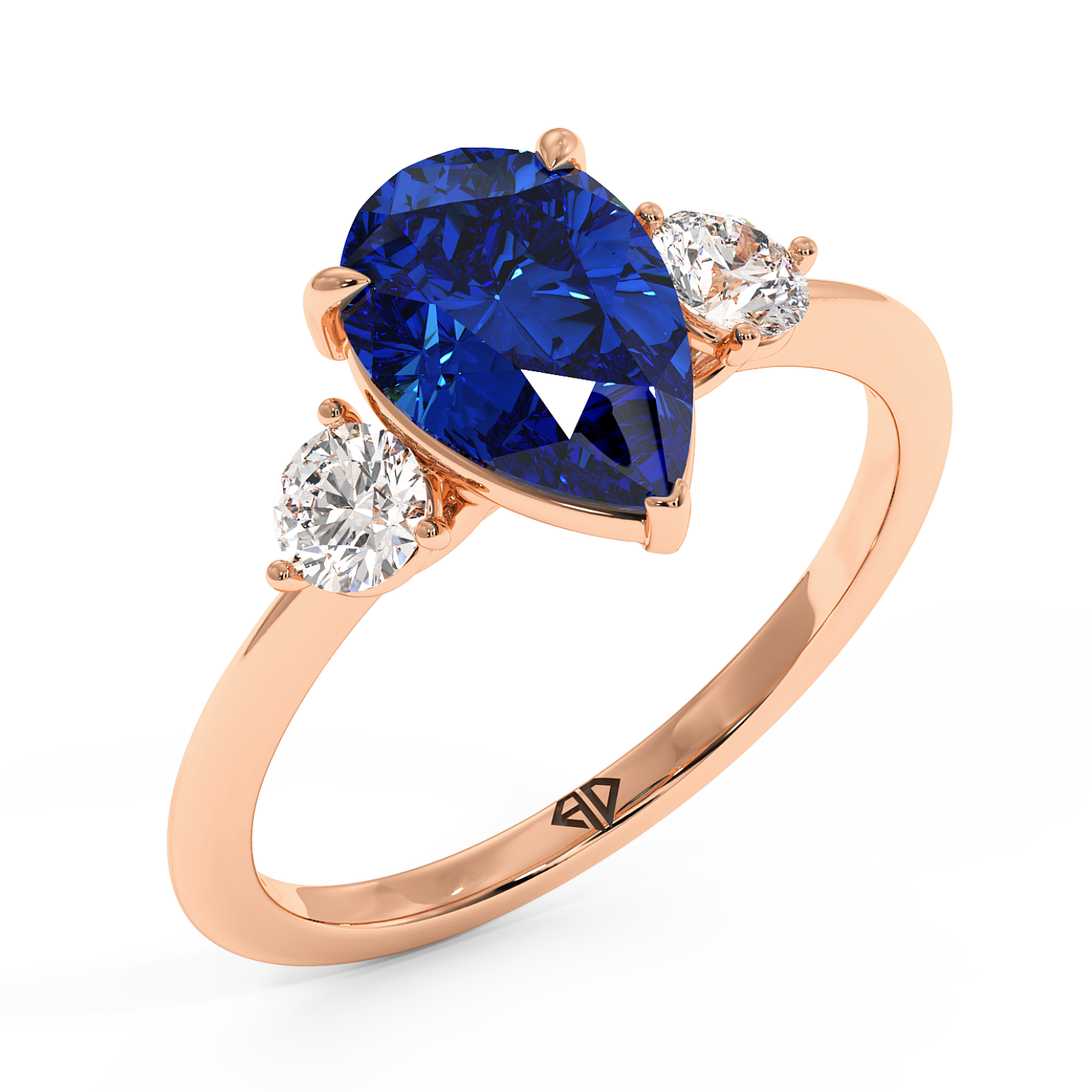 18K Rose Gold Aida Engagement Ring