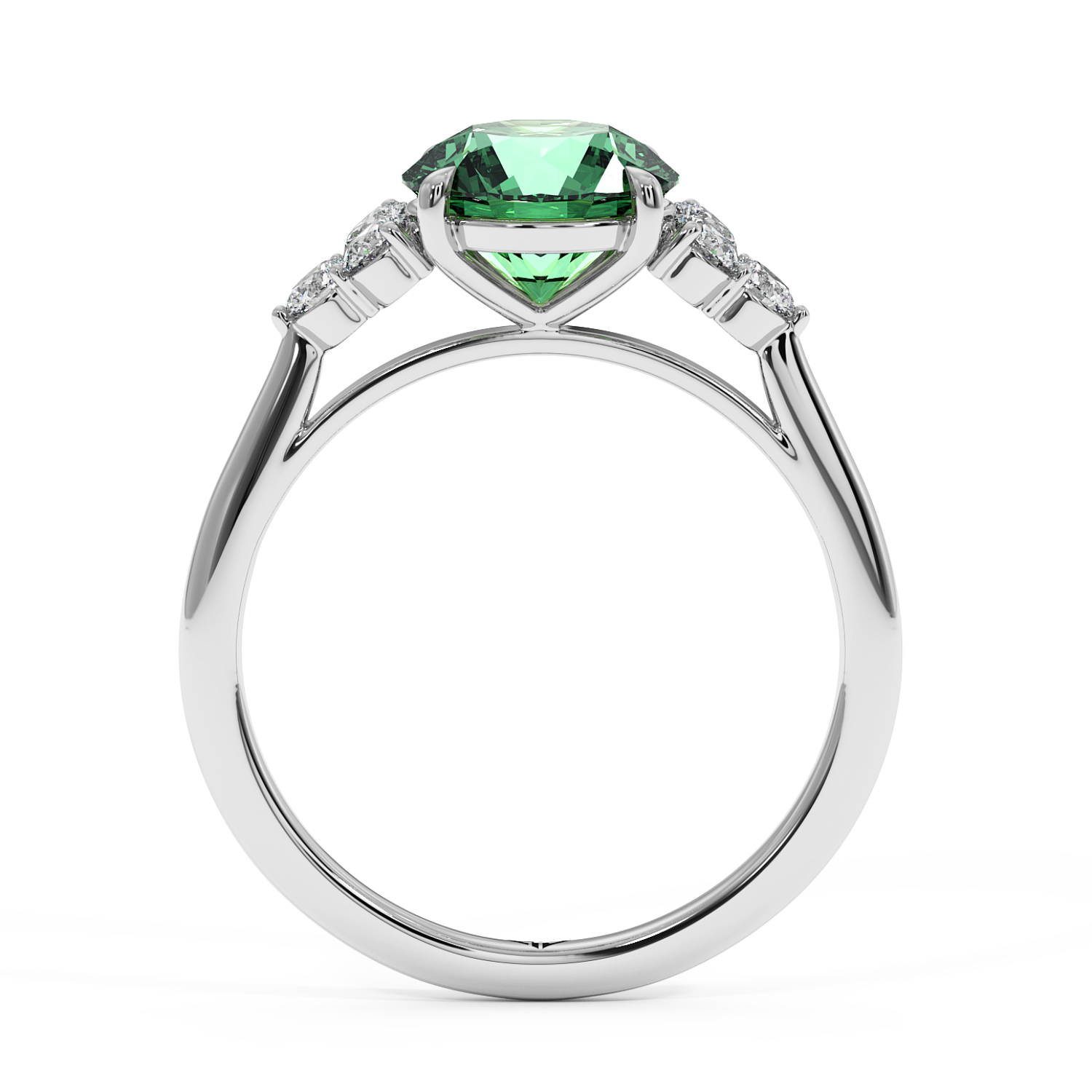 Platinum Sasha Trilogy Engagement Ring