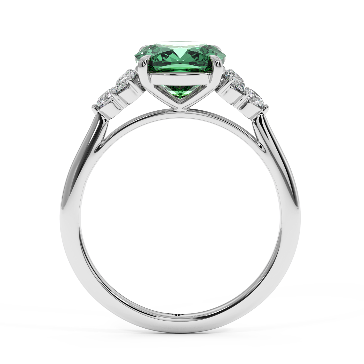 Platinum Sasha Trilogy Engagement Ring