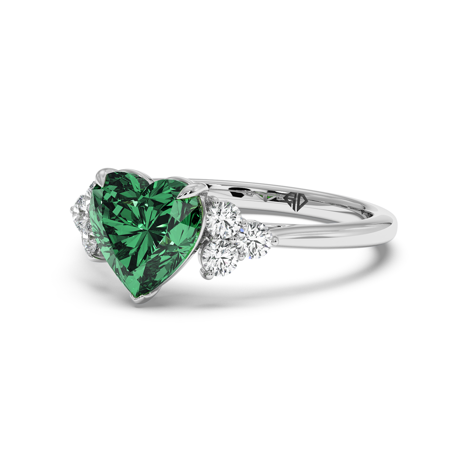 Platinum Sasha Trilogy Engagement Ring