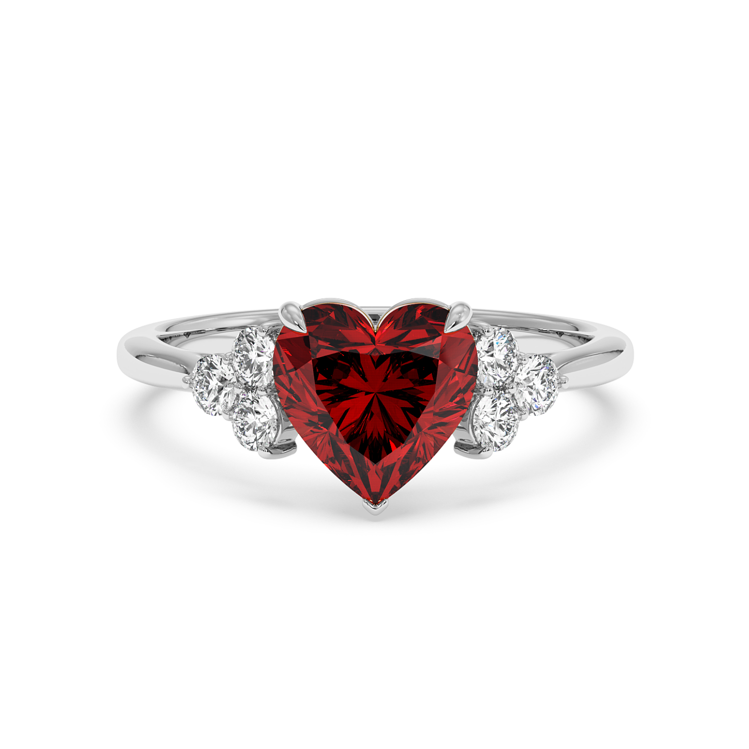 Platinum Sasha Trilogy Engagement Ring