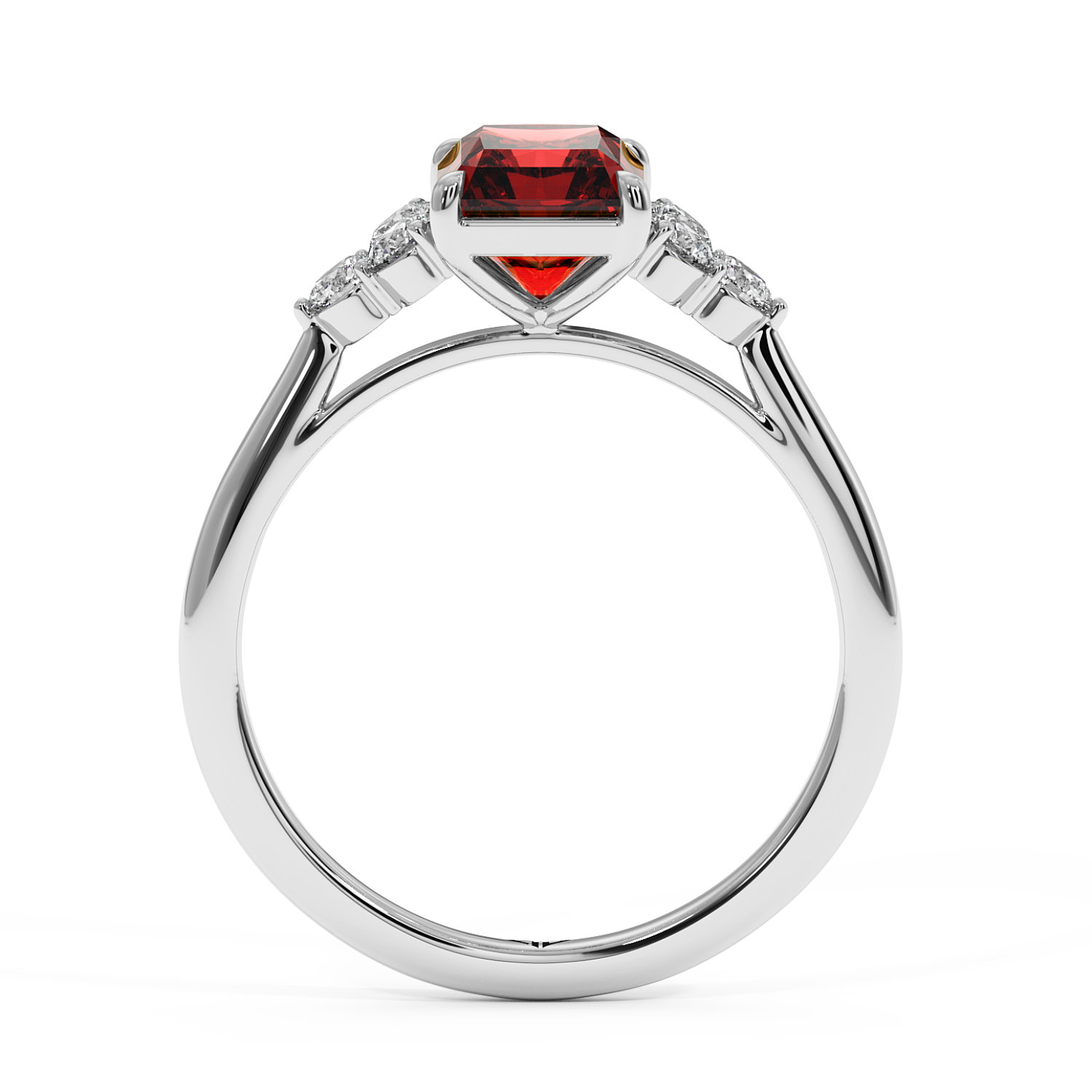 Platinum Sasha Trilogy Engagement Ring