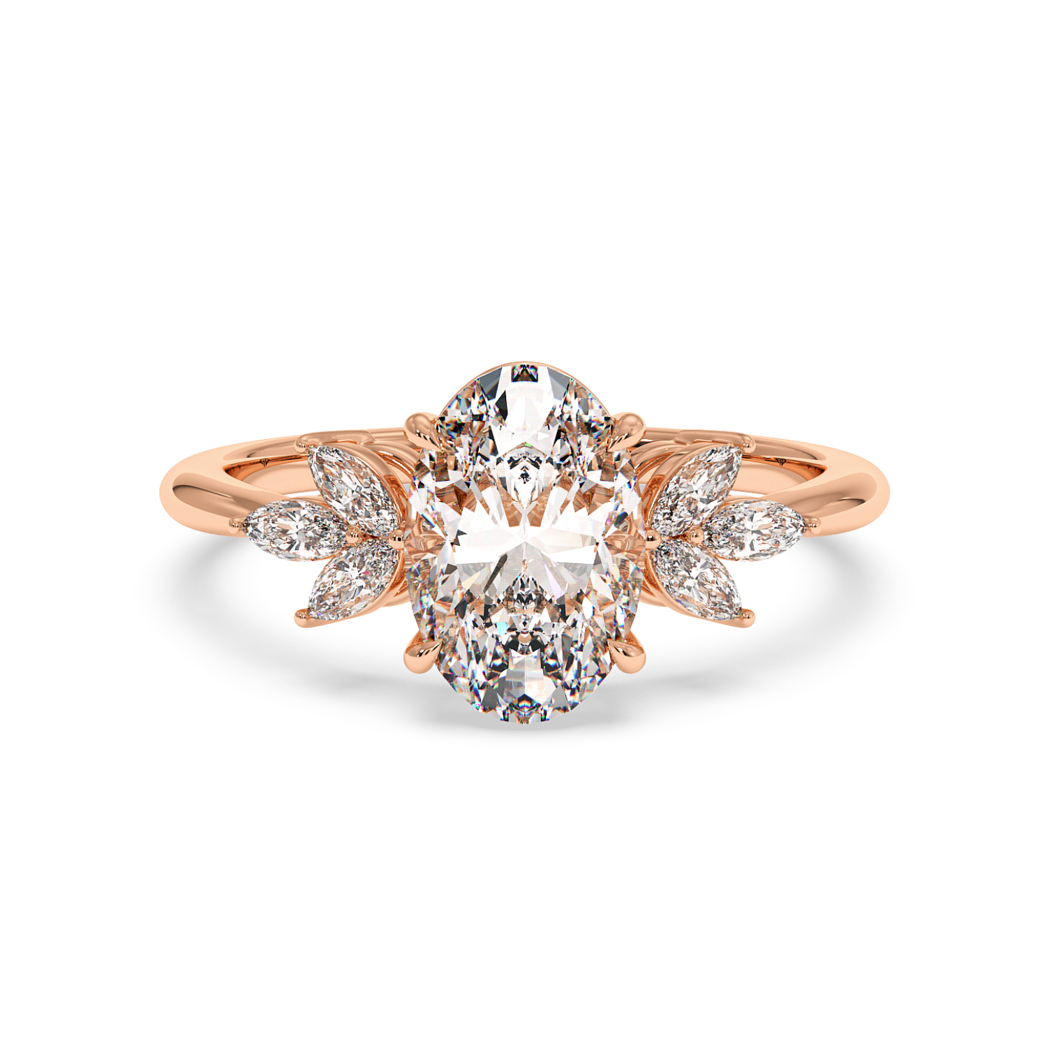 18K Rose Gold Heidi Engagement Ring