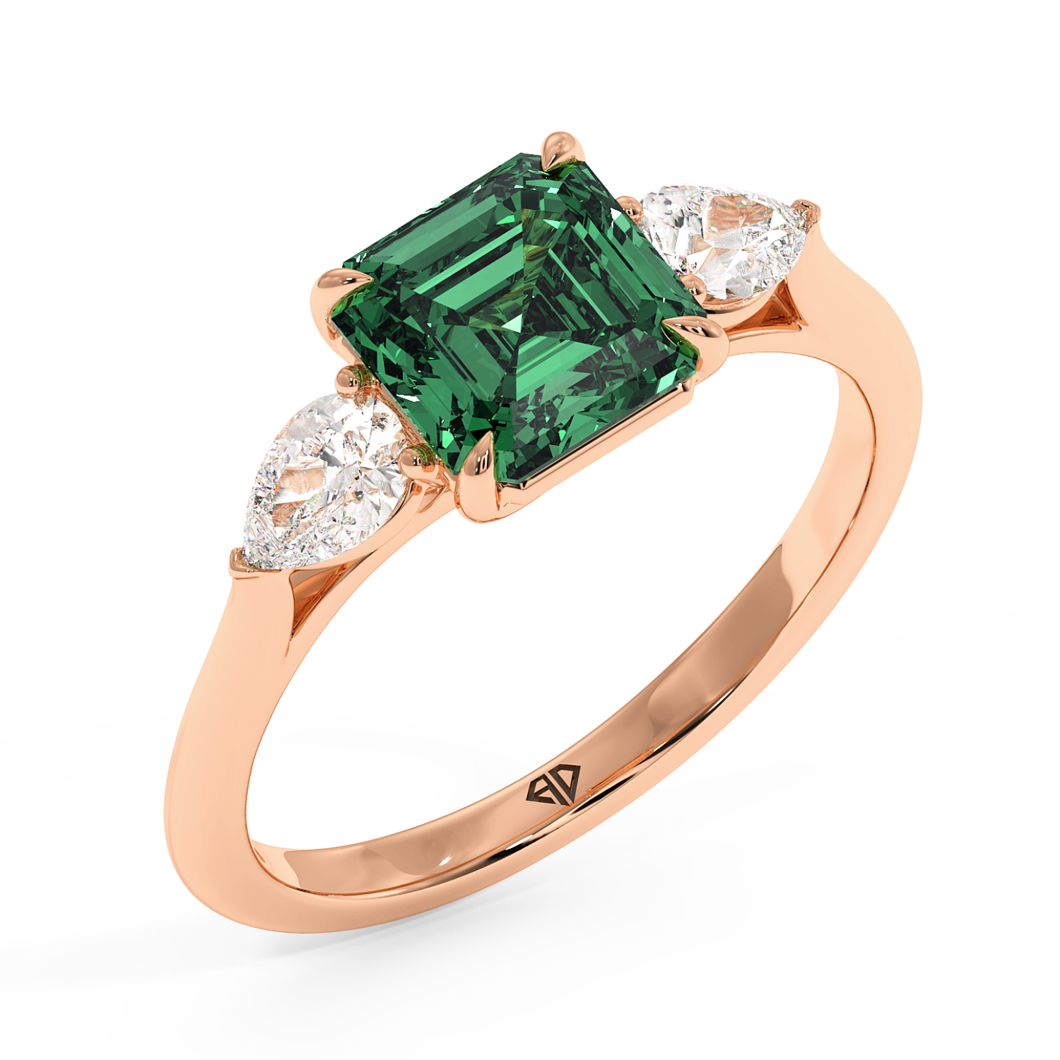 18K Rose Gold Verona Engagement Ring