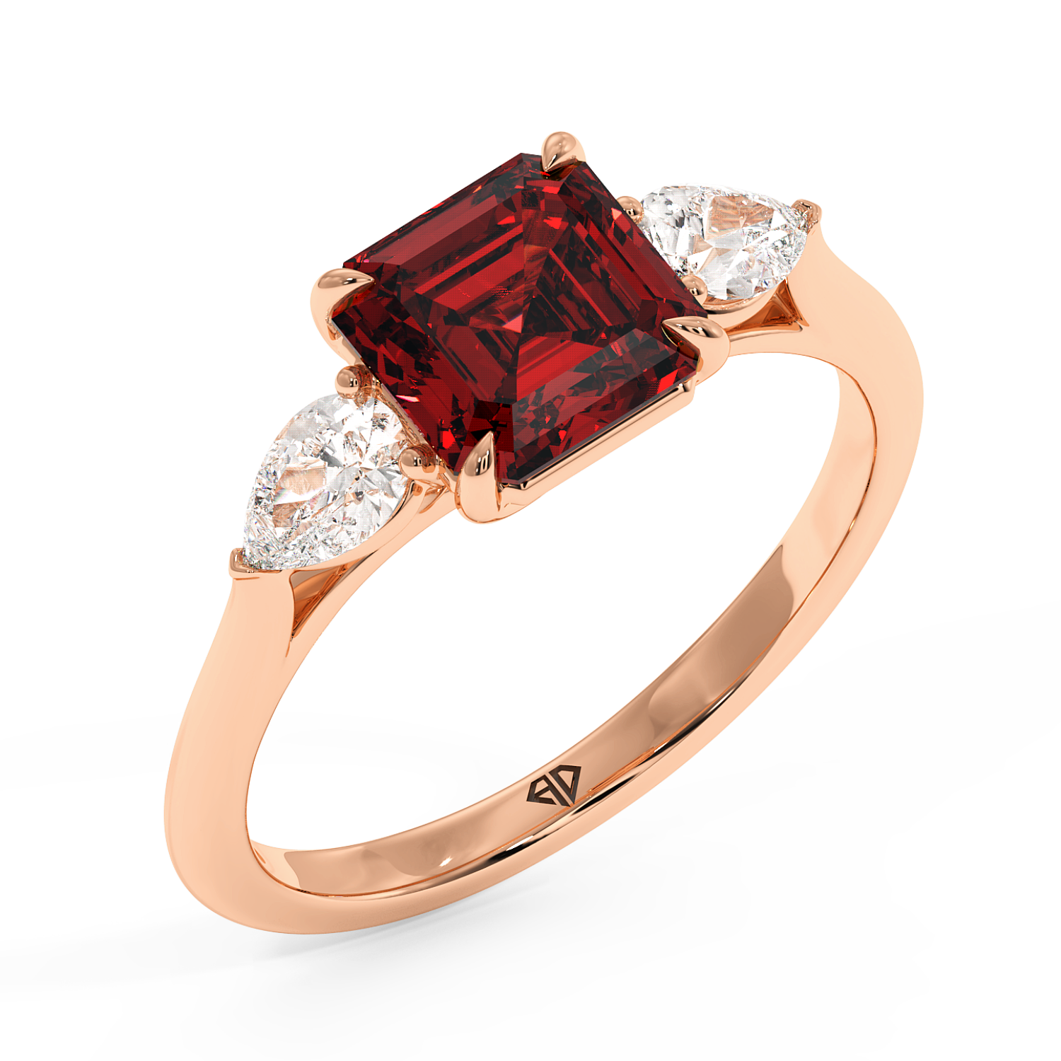 18K Rose Gold Verona Engagement Ring