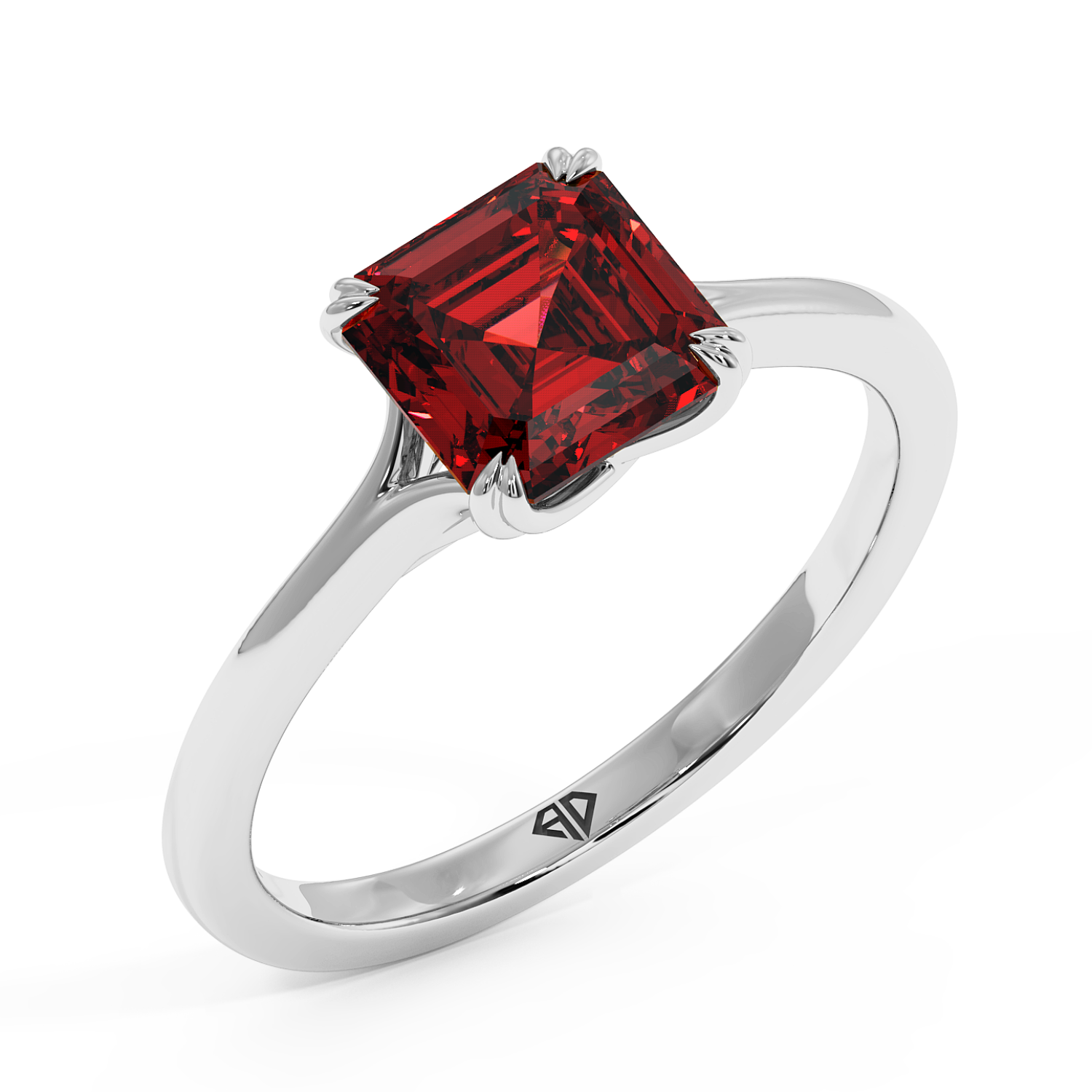 Platinum Leone Solitaire Engagement Ring