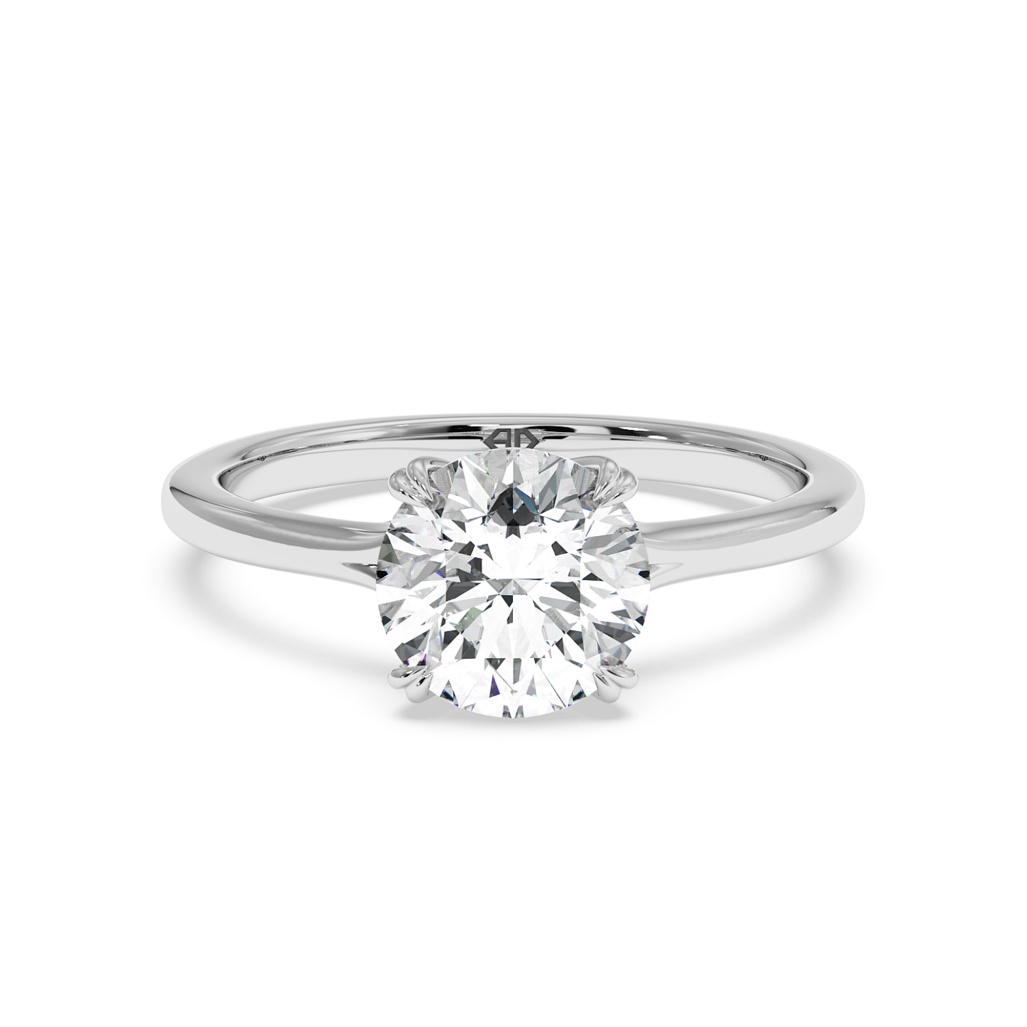 18K Rose Gold Leone Solitaire Engagement Ring