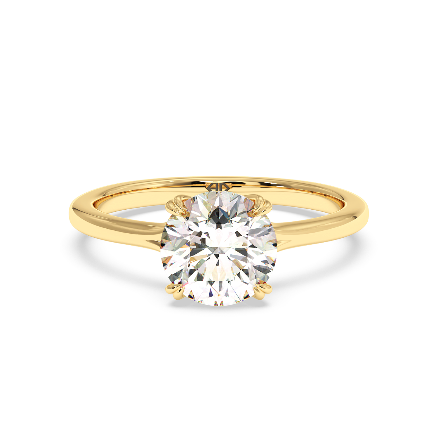 18K Rose Gold Leone Solitaire Engagement Ring