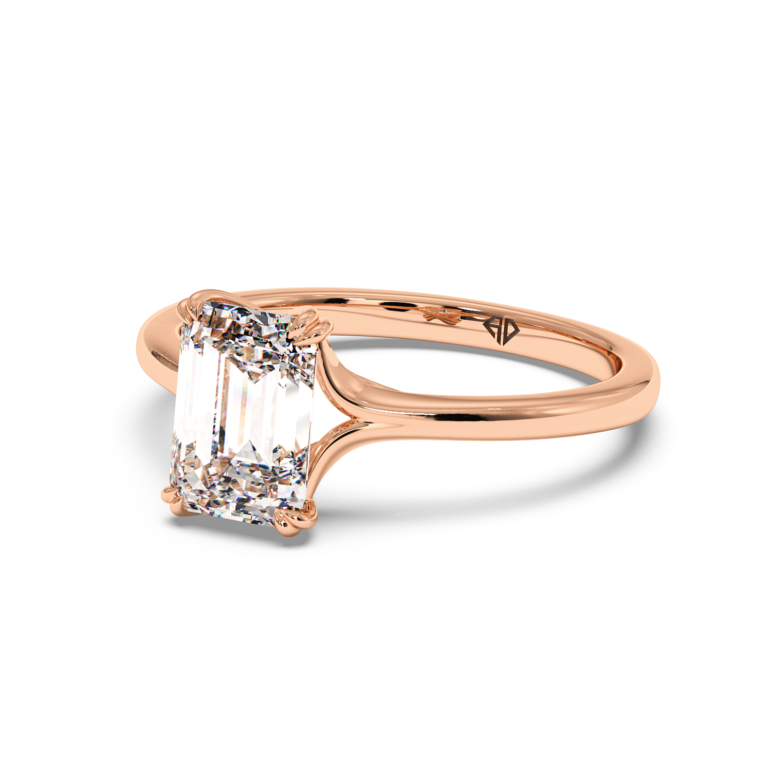 18K Rose Gold Leone Engagement Ring