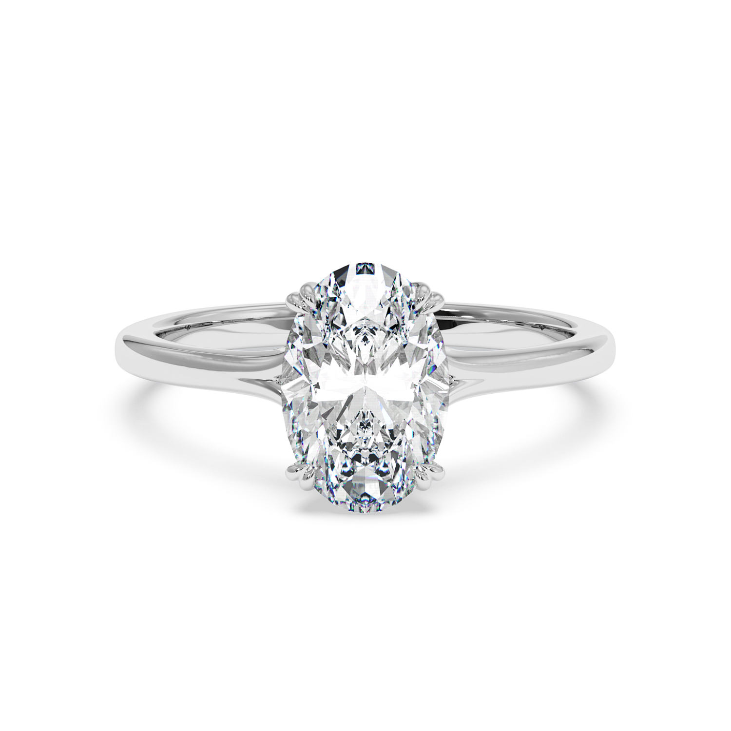 18K White Gold Leone Engagement Ring