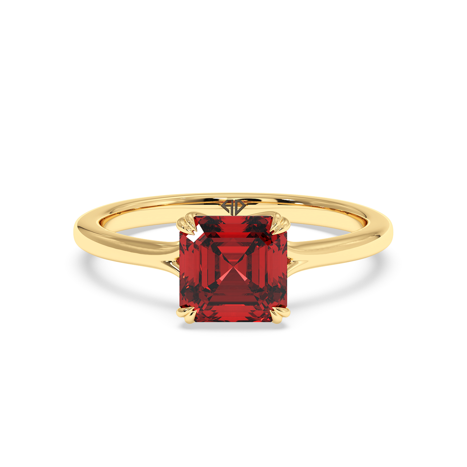 18K Yellow Gold Leone Solitaire Engagement Ring