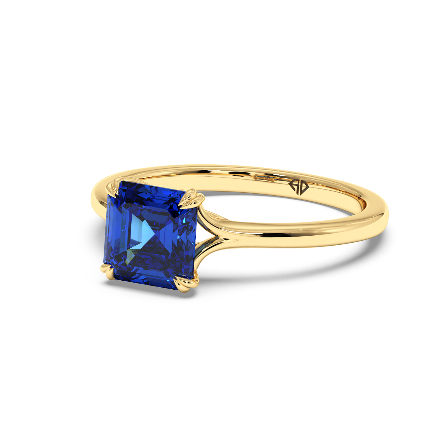 18K Yellow Gold Leone Solitaire Engagement Ring